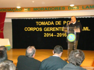 Manuel Alves, Presidente da Junta de Freguesia dá os parabéns aos eleitos