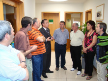 Jorge Paulo Oliveira em diálogo com os dirigentes da AML